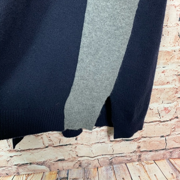 Celine Cashmere Wool Color Block Tunic Sweater - Picture 5 of 8